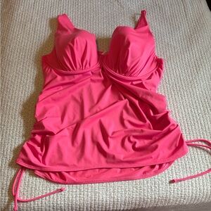 Swim by Cacique Pink Swim Top